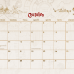 Calendario Mensal Outubro