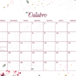 Calendario Mensal Outubro