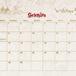 Calendario Mensal Setembro