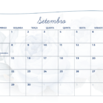 Calendario Mensal Setembro