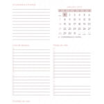 Agenda Janeiro do Planner Letras com Capa Editavel