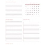 Agenda Julho do Planner Letras com Capa Editavel