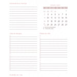 Agenda Junho do Planner Letras com Capa Editavel