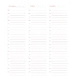 Agenda Semanal Pagina 1 do Planner Letras com Capa Editavel