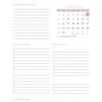 Agenda Setembro do Planner Letras com Capa Editavel