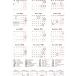 Calendario 2025 do Planner Letras com Capa Editavel