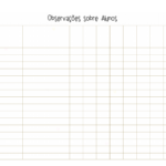 Observacoes sobre Alunos Planner Professor Gente que Ama Ensinar