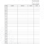 Pagina Agenda Clientes Marco Planner Xadrez Minimalista 2025