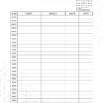 Pagina Agenda Clientes Novembro Planner Xadrez Minimalista 2025