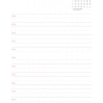 Pagina com Dia e Horas 10 do Planner Letras com Capa Editavel