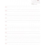 Pagina com Dia e Horas 11 do Planner Letras com Capa Editavel