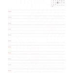 Pagina com Dia e Horas 12 do Planner Letras com Capa Editavel