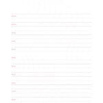 Pagina com Dia e Horas Permanente do Planner Letras com Capa Editavel