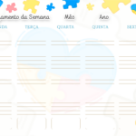 Planejamento da Semana Planner Professor Autismo Planner Professor Autismo