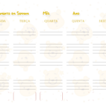 Planejamento da Semana Planner Professor Ursinho Pooh