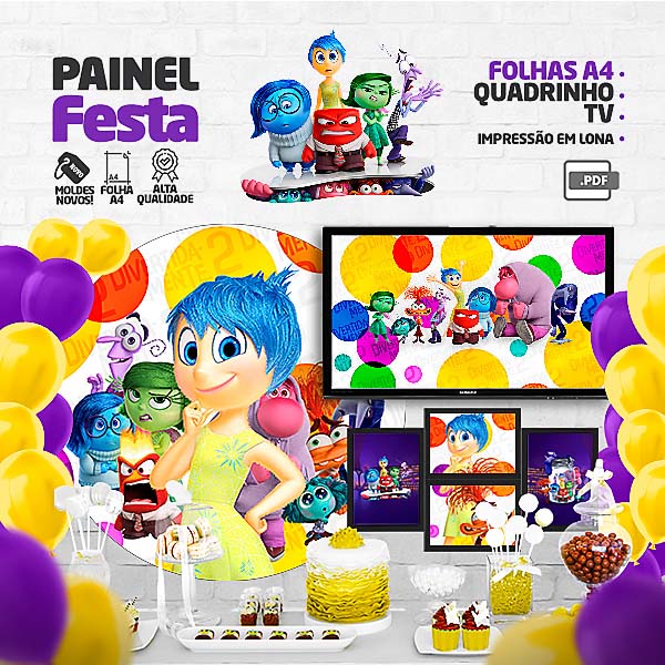 Painel de Festa Divertidamente 2