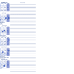 Calendario 2025 Meia A4 A5 Azul Marinho