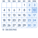 Calendario Agosto 2025 Azul