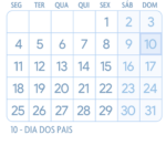 Calendario Agosto 2025 Azul Claro