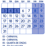 Calendario Marco 2025 Azul Marinho