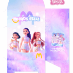 Cute Guerreiras KPop Caixa MC Kids Feliz Frente