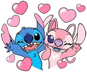 Metadinha Stitch e Angel