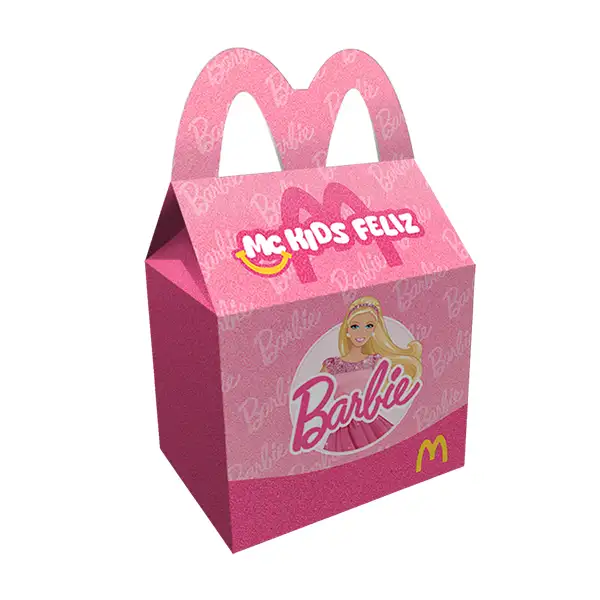 Molde montado da Caixa Mc Kids Feliz Barbie