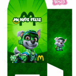Rocky da Patrulha Canina Caixa MC Kids Feliz Frente