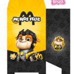 Rubble da Patrulha Canina Caixa MC Kids Feliz Frente