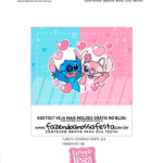 Tubete Cenario 2 do Kit Festa Stitch e Angel