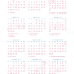 Calendario 2025 Planner Stitch e Angel 2025