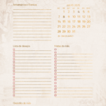 Calendario Mensal Julho Planner Harry Potter 25