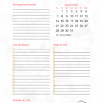 Calendario Mensal Julho Planner Snoopy