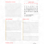 Calendario Mensal Junho Planner Snoopy