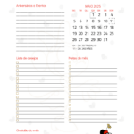 Calendario Mensal Maio Planner Minnie 25