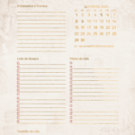 Calendario Mensal Setembro Planner Harry Potter 25