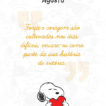 Capa de AGOSTO Planner Snoopy