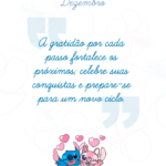 Capa de DEZEMBRO Planner Stitch e Angel