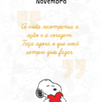 Capa de NOVEMBRO Planner Snoopy