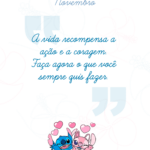 Capa de NOVEMBRO Planner Stitch e Angel