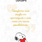 Capa de OUTUBRO Planner Snoopy