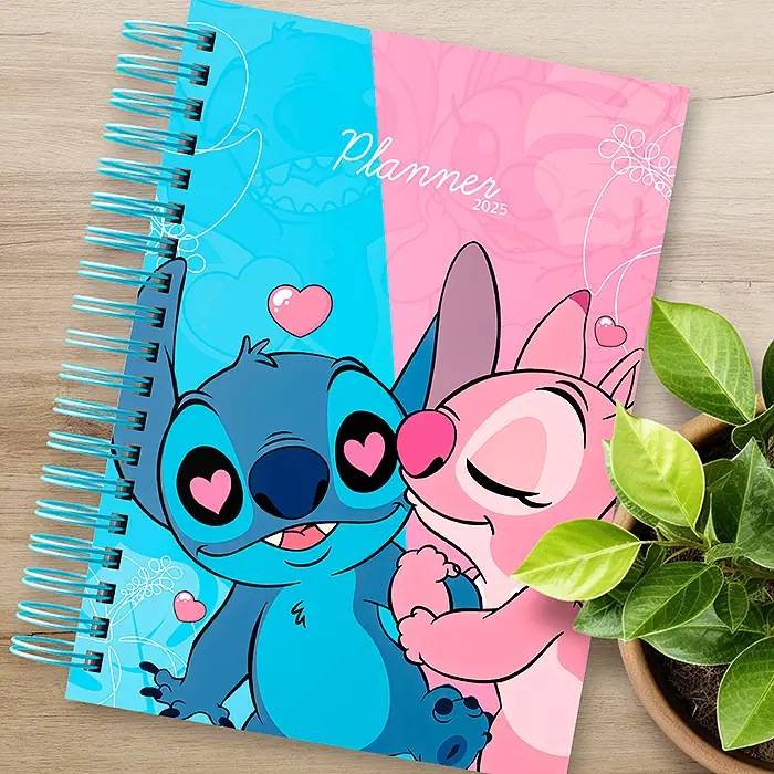 Detalhes da Capa Exemplo Planner Stitch e Angel