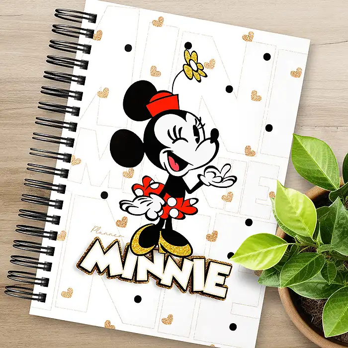 Detalhes da Capa Planner Minnie