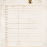 Pagina Agenda Clientes Agosto Planner Harry Potter 25