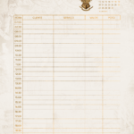 Pagina Agenda Clientes Janeiro Planner Harry Potter 25