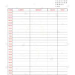 Pagina Agenda Clientes Janeiro Planner Minnie 25