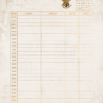 Pagina Agenda Clientes Novembro Planner Harry Potter 25