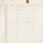 Pagina Agenda Clientes Permanente Planner Harry Potter 25