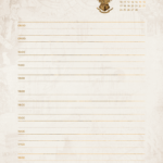 Pagina com Dia e Horas Fevereiro Planner Harry Potter 25