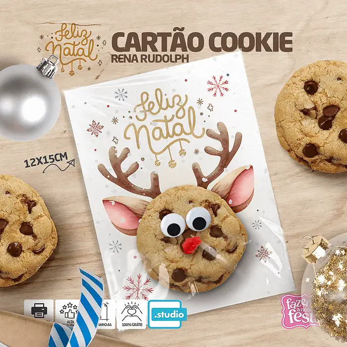 Como Fazer um Cartão de Natal com Cookie: Um Presente Feito com Amor!